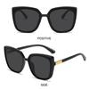 Big Frame Cat Eye Sunglasses UV400 Protection Cosplay Camping Fishing Stage Performance Black Shades Oversized Sun Glasses