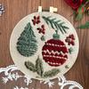 4 Pack Embroidery Starter Kit with Christmas Patterns Cross Stitch Kits with Embroidery Hoop Needles Threads Instruction