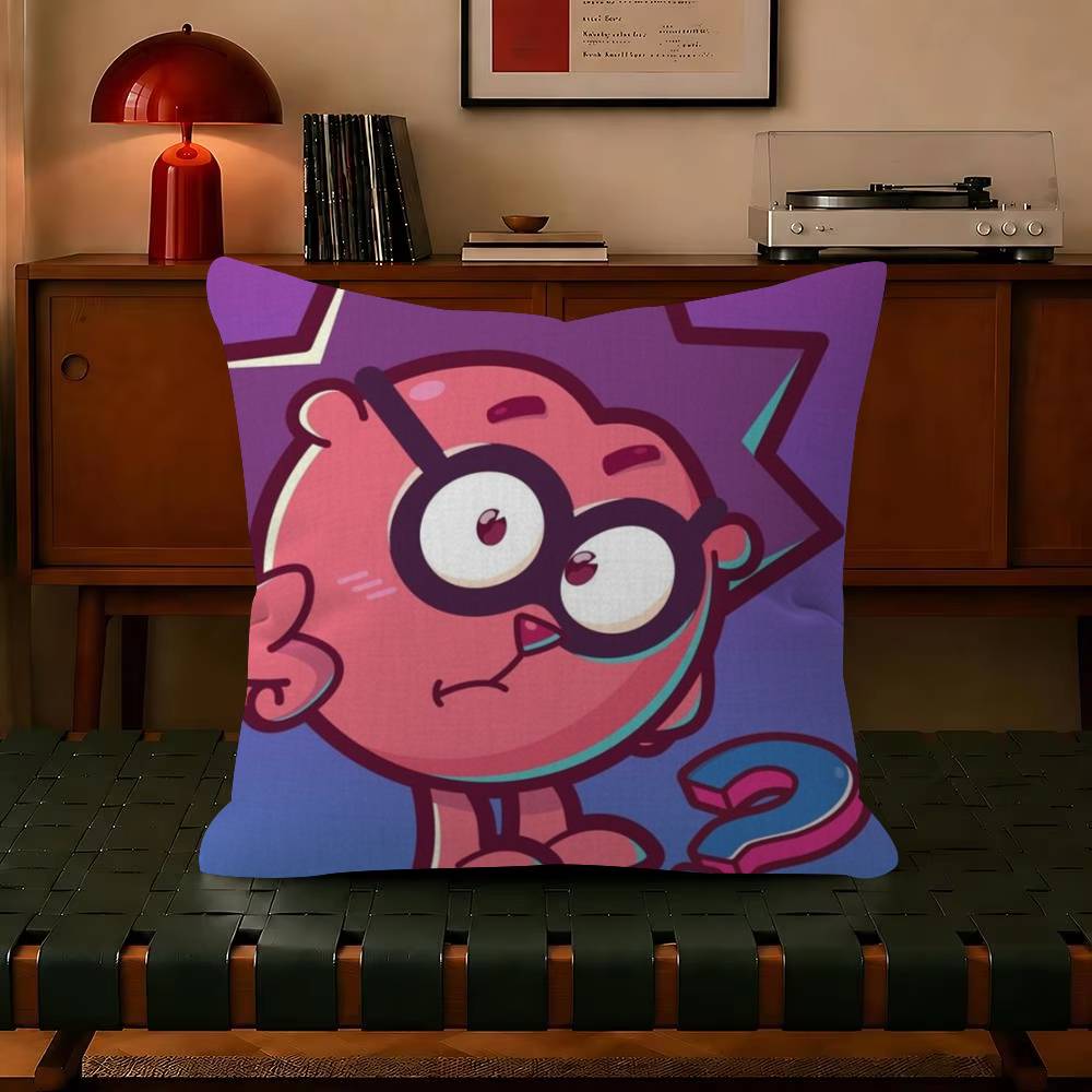 Süß lustig Cartoon kikoRiki Smeshariki Chiko Rechteckig Dekorativ Zimmer Kissenbezug Heimdeko Schlafzimmer Sofa Bett Kissenbezug x