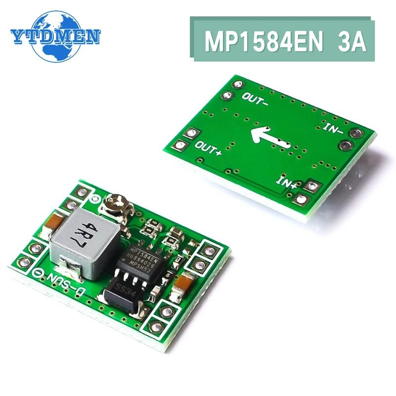 

1PCS MP1584EN DC-DC Модуль блоку живлення 3A Регульований понижуючий перетворювач, ультрамалий розмір для Arduino Замінити LM2596
