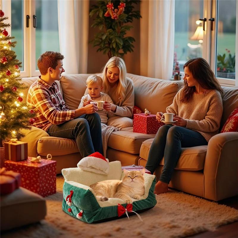 AS60-Cozypet Nest For Animal Indoor Washable Small Cat Bed Non-Slip Winter Pet Supplies Living Room Bedroom Balcony