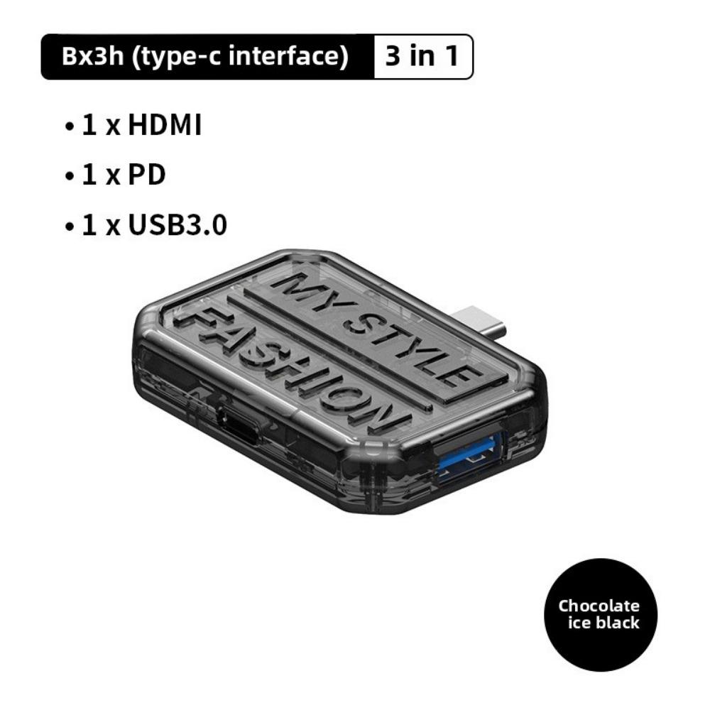 Transparent 10 In 1 Type C Docking Station USB Hub Adapter for Laptop PC MacBook