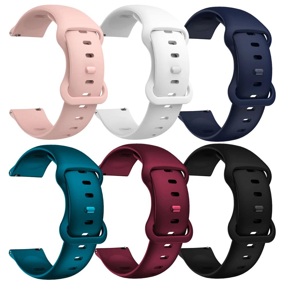 רצועת סיליקון ספורטיבית 20 מ"מ 22 מ"מ עבור Garmin Band Vivoactive 5 Venu 3 2 Sq Plus צמיד Forerunner 265 255 245 165 645 רצועת מוזיקה