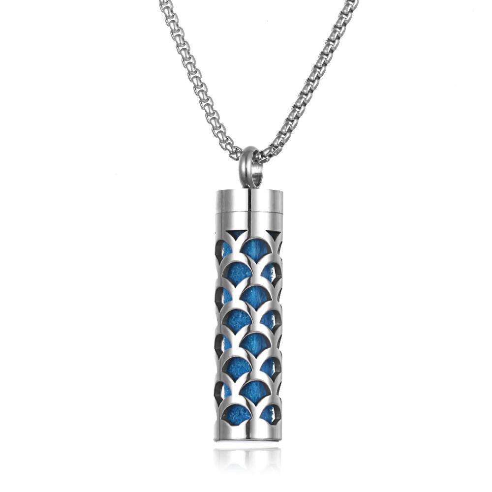 Stainless Steel Aromatherapy Necklace Diffuser Pendant Aroma Diffuser Locket Perfume Essential Oil Diffuser Pendant Necklace