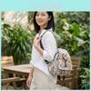 Ethnic Embroidered Backpack For Women With Cotton Linen Material For Travel And Casual Use