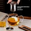 Glass Teapot Stovetop 34OZ 1000ml Tea pot with Removable 18 8 Stainless Steel Infuser Borosilicate Clear Tea Kettle Teapot Bloo