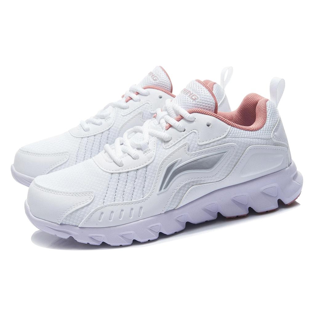 New LiNing Cushioning Anti Slip And Wear Resistant Low Top Running Shoes Women's White ARHR190-2