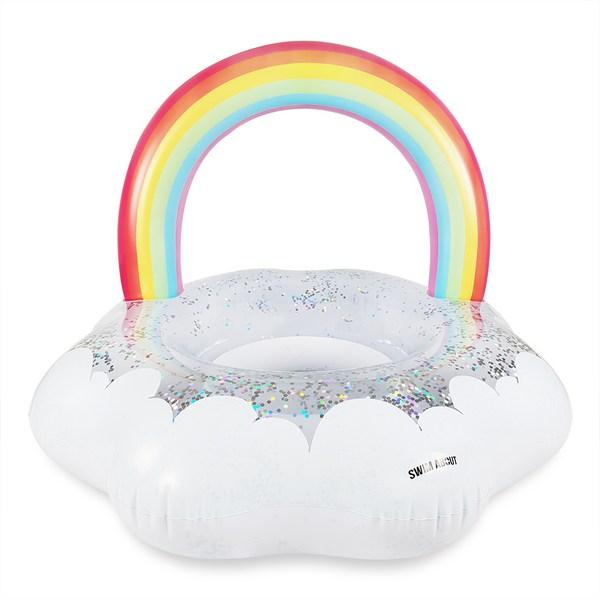 

SwimAbout Rainbow Cloud Tube PF13, большая, разноцветная, 1 шт., корейские водные развлечения