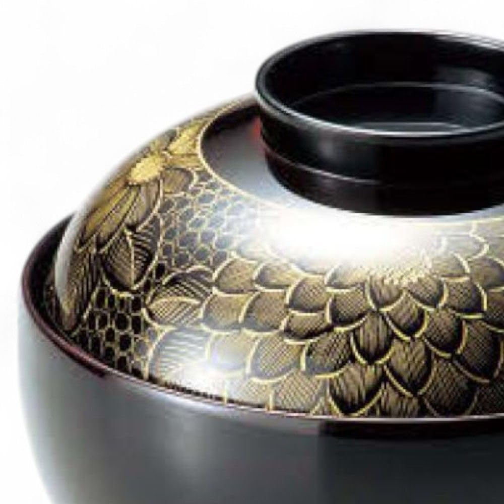 Lacquerware with Genuine Made in Japan J-kitchens Bowl, Wooden, Hand-painted, Lacquer, PID-526646,