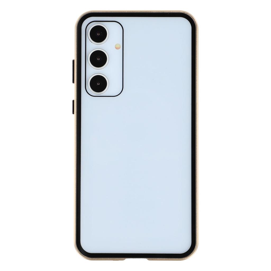 For Samsung Galaxy A55 5G Case with Anti-Spy Screen Protector Tempered Glass Metal Phone Cover Magnetic Clasp