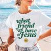 Sommer Mode Cartoon Grüner Buchstaben Aufdruck Muster Kurzarm Damen Niedlich Regular Lässig Kleidung Beliebtes T-Shirt Top