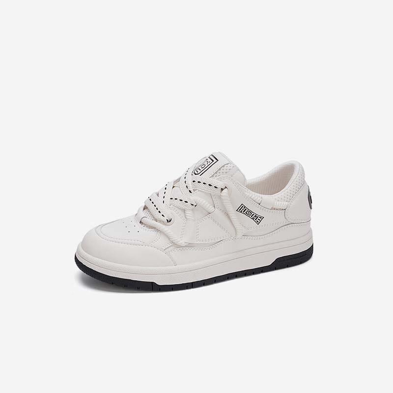 Kanglong Fashion Color-Block Mid-Top Sneakers 37