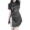SINGUYUN Chinese Cheongsam Lingerie Retro Print Dress Sexy Anime Cosplay Costume for Women Qipao Babydoll Outfit