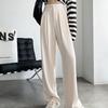 Printemps été mode femmes costume pantalon à jambes larges avec bouton bureau dame vêtements de travail pantalon