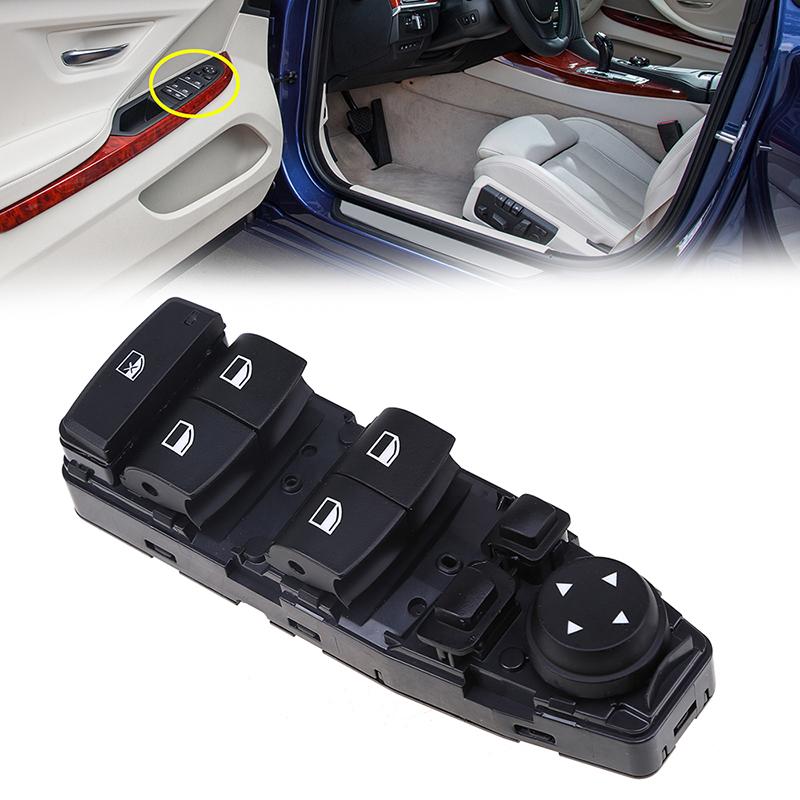 ABS Plastic Car Driving Position Master Power Window Control Switch Panel for BMW 5-Series F10 Sedan 2011-2017 61319241955