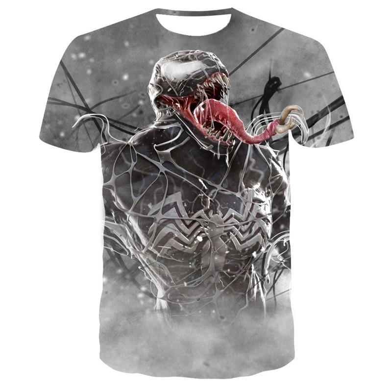 Gothic Style Horror Skull Art 3D Printed T-Shirt Fashion Short Sleeve Oversized T-Shirt Loose Men Clothing Summer Men O-Neck Tee
