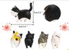 MAYJAI Mini Cat Figurines with Rotating Nordic 9 Kitten Bedroom Toy Holiday Dark Colors Cute Cat Figurines with Movable Decorative Garden Popular Cat