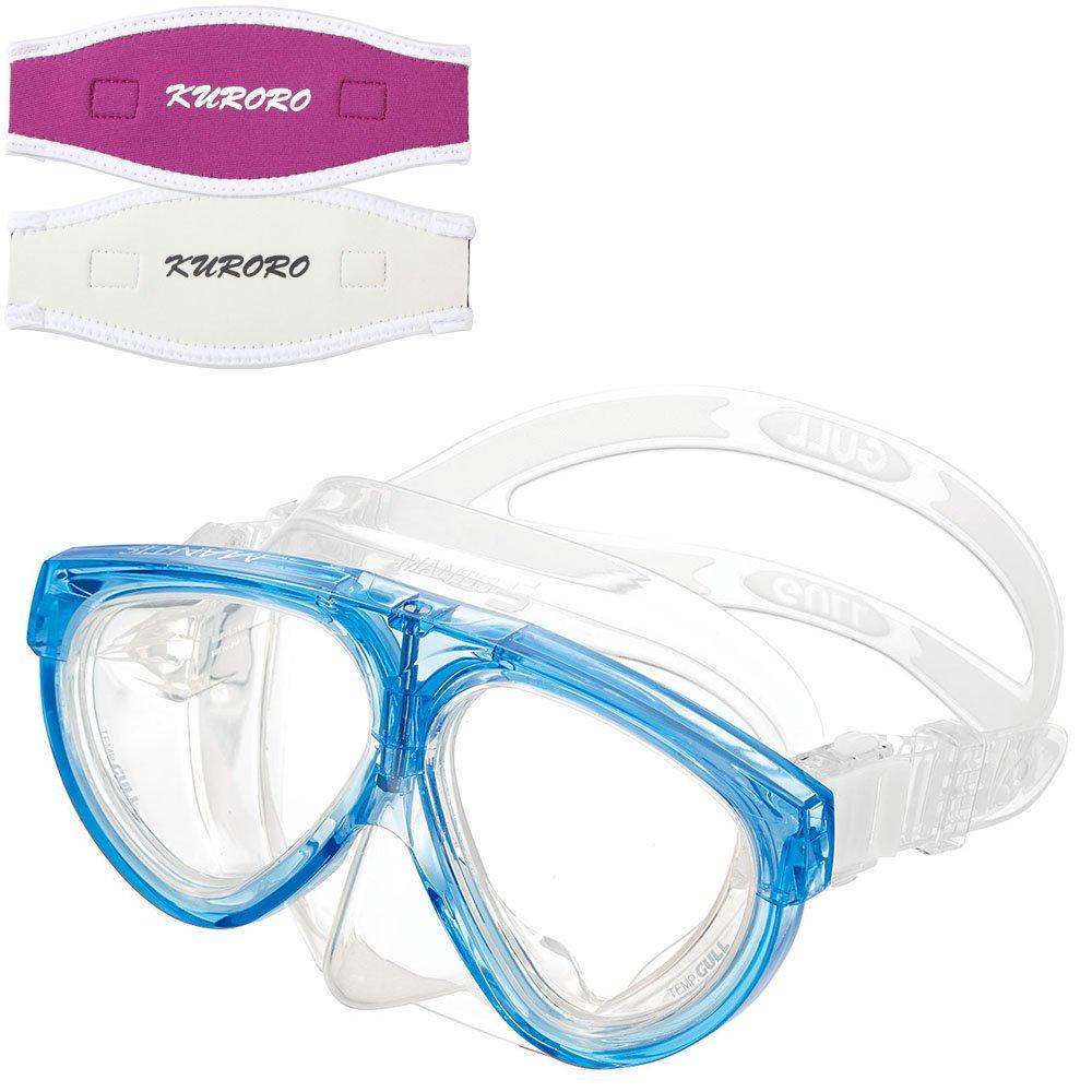 

GULL Mask Mantis5 Mantis5 Silicon Crystal Sunshine Blue x KURORO Mask Strap Cover Pink x (Rose White)