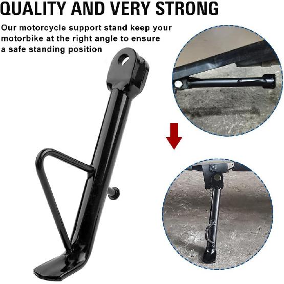 Three T 16cm Universal Motorcycle Kickstand Foot Side Stand Support For ATV Pit Dirt Bikes Off-road Vehicles Scooter E-Bike