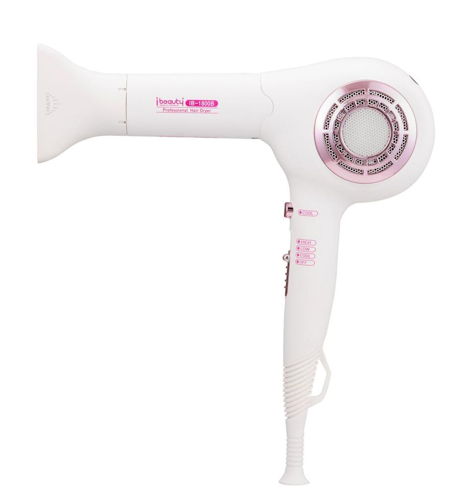 iBeauty Professional High Performance Hair Dryer IB-1800B (1700w) BLAC Motor / Fixed Cool Button