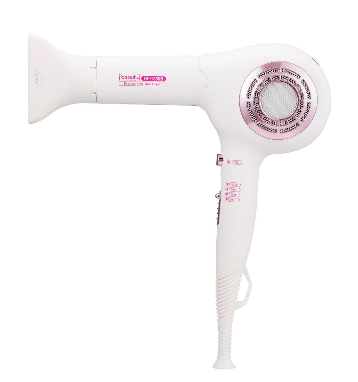 iBeauty Professional High-Performance Hair Dryer IB-1800B (1700w) BLAC Motor / Fixed Cool Button