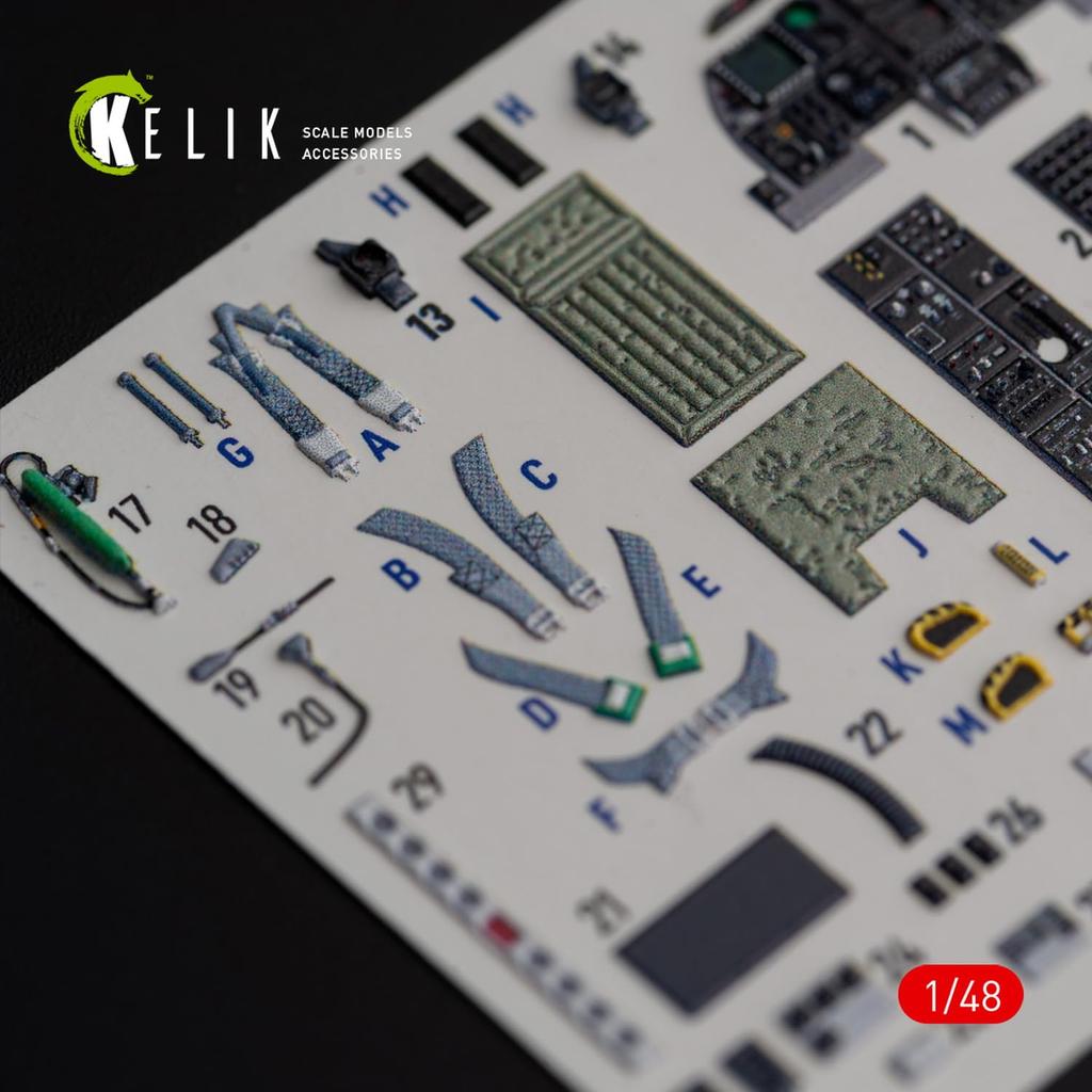 Reskit Interior 3D Decal Plastic Model Decal RSKK48018 1/48 A-10C (for Italeri) (Airplane)