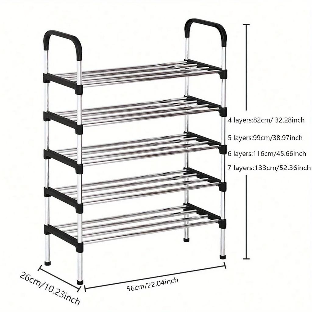 4/5/6/7 Schicht Schuhregal Schuhorganizer Schuhregal Schuhkarton Schuhablage Pflanzenregale Metallschrank Schuhorganizer Schränke Platz