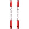 Aluminum Rear Suspension Links Kit Steering Linkage Turnbuckles and Camber Links for Arrma 1/8 Kraton/Notorious 6S BLX Upgrades Parts (Red)
