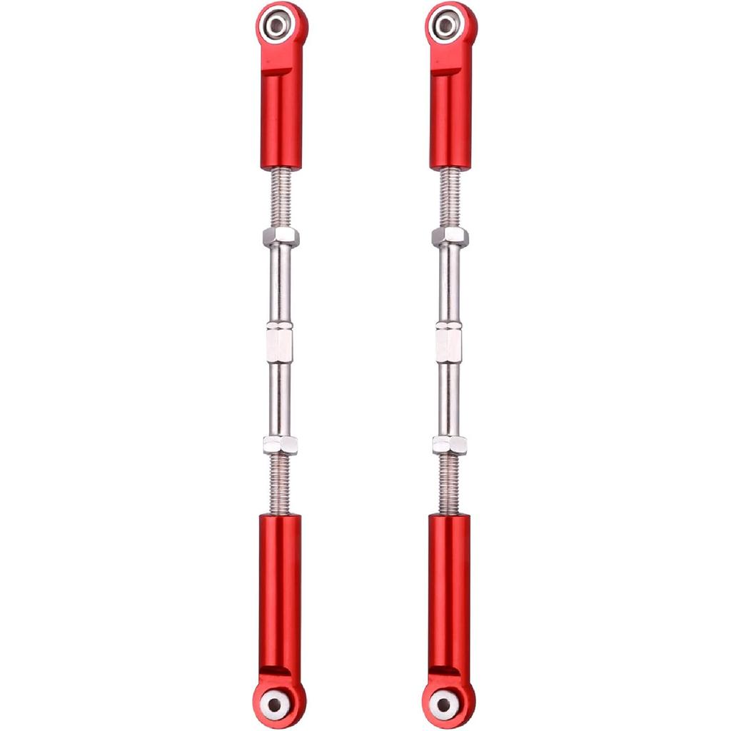 Aluminum Rear Suspension Links Kit Steering Linkage Turnbuckles and Camber Links for Arrma 1/8 Kraton/Notorious 6S BLX Upgrades Parts (Red)