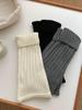 Women's Japanese Style Gray Knitted Wool Leg Warmers: Autumn/Winter Yoga Pants Accessories