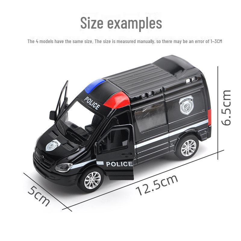 Children's Alloy Toy Van: Ambulance, Fire, SWAT Model - Pull Back Action, Free Shipping