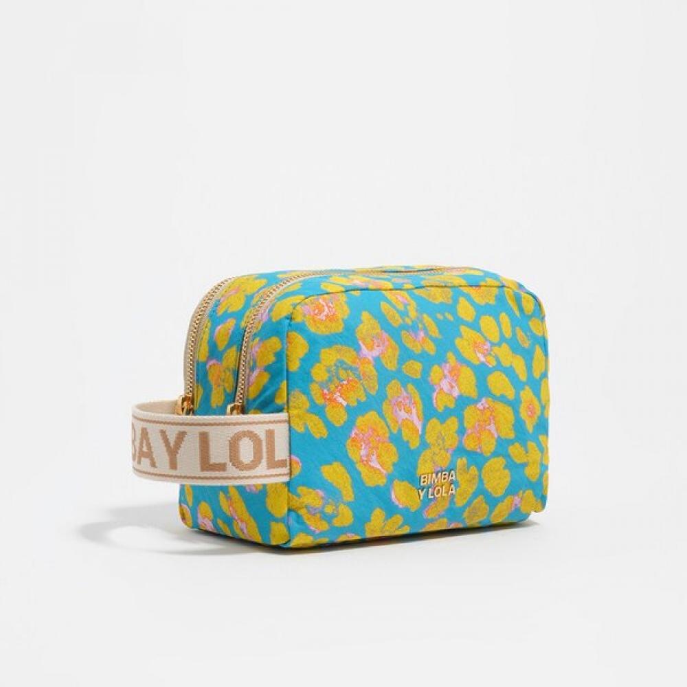 

Bimba Y Lola Makeup Case Leopard nYlon Blue B265aid015blf Blue/FREE