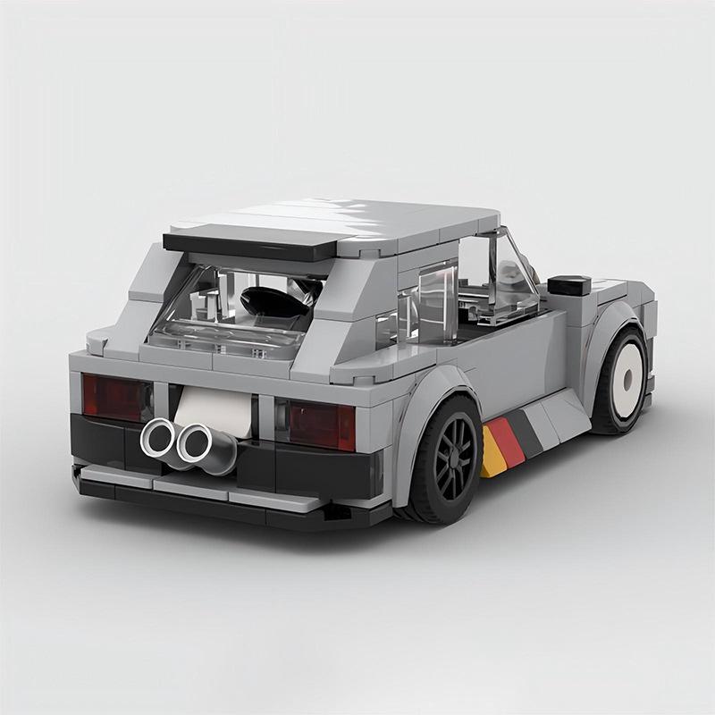 MOC Lego-Compatible 8-Stud Volkswagen Golf GTI Mk1 Educational Building Toy