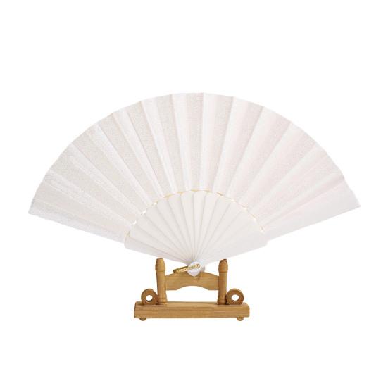 

Glitter Powder Folding Fan Hand Held Fan with Plastic Ribs Portable Summer Fan Decoration Dance Performance Props Party Accessories белый