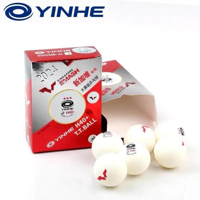 Palline da Ping Pong Yinhe WTT Originali 2024 Grand Slam di Singapore Palline da Tennis Tavolo Cucitura H40+ ABS Nuovi Materiali