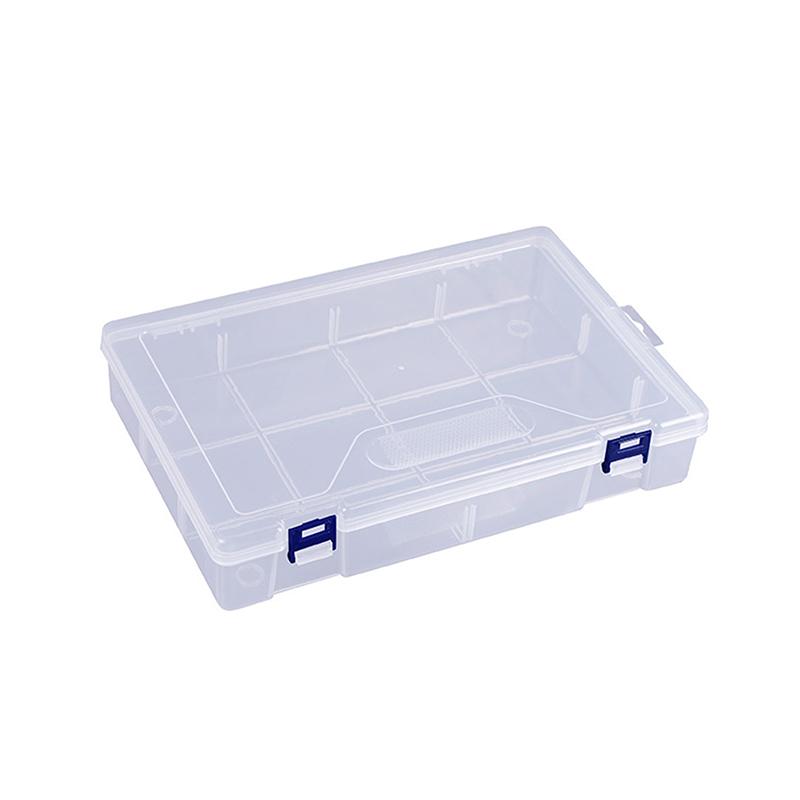 1 Stück Transparente Kunststoff Aufbewahrungsbox für kleinen Schmuck Werkzeugkasten Perlen Pillen Organizer