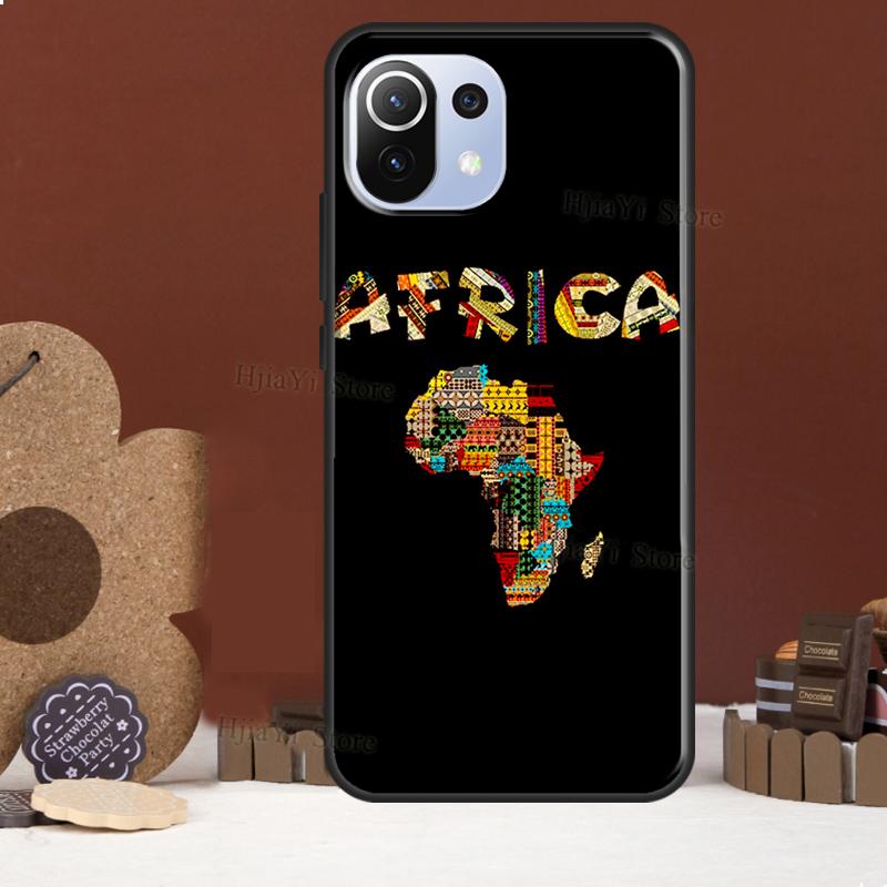 Africa Map Funda For POCO F5 X3 X4 X5 Pro F4 GT C40 F3 Case For Xiaomi 11T 12T Pro 12 X 13 Lite Cover