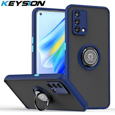 KEYSION Custodia opaca di moda per OPPO A74 A95 F19 Pro Custodia trasparente antiurto per telefono Cover posteriore per OPPO Reno 6 5 Lite 5F