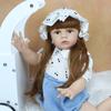 BZDOLL 60 CM myk silikon gjenfødt småbarn babydukke leketøy for jente Naturtro 24 tommer Vinyl langt hår Prinsesse Tayra Dress Up Alive Bebe