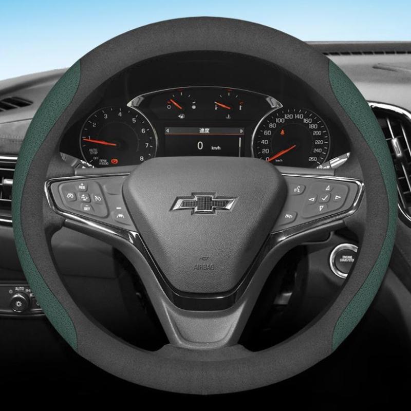 Leather Car Steering Wheel Cover for Chevrolet Aveo Onix S10 Max Spin Equinox Sail Trax Groove Captiva 2025 Accessories