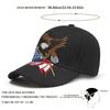 Herren USA US-Flagge Adler Bestickte Baseballkappe Outdoor Verstellbar Sonnenschutz Freizeit Hut Frühling Herbst Reise Tourismus Strandurlaub