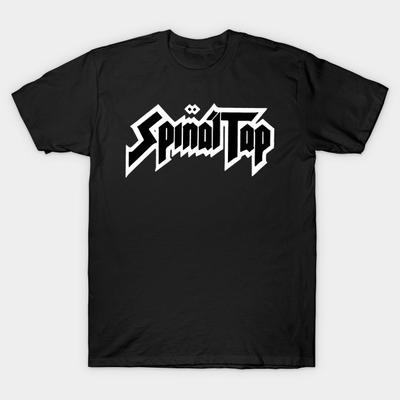 Asian Size Men Print T-shirt Spinal Tap Classic Heavy Metal Band Logo Artwork No-Cut Heat Transfer Print Cotton Tshirt