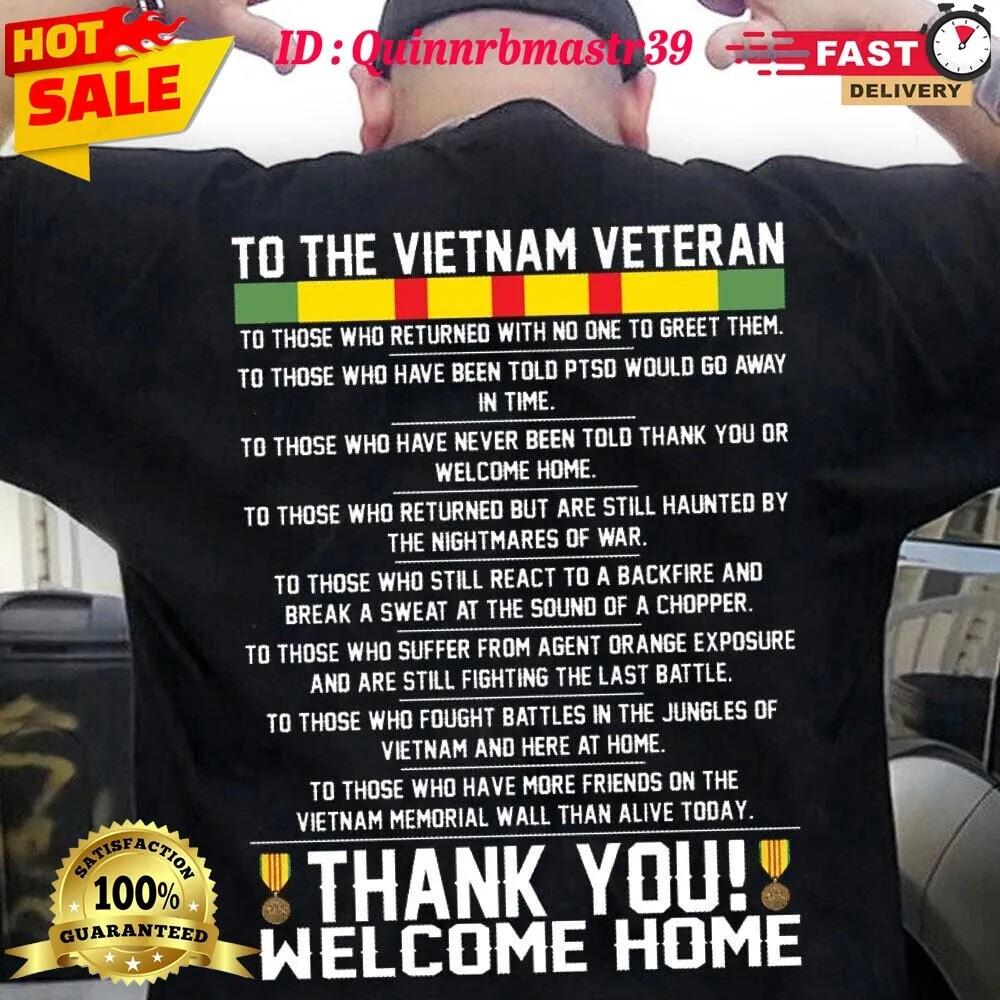 

To The Vietnam Veteran Thank You Shirts 3XL