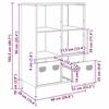 VidaXL Highboard White 68x39x103.5 Cm Steel, Bookcase, Modern Bookcase, Bookshelf, Shelf and 851387
