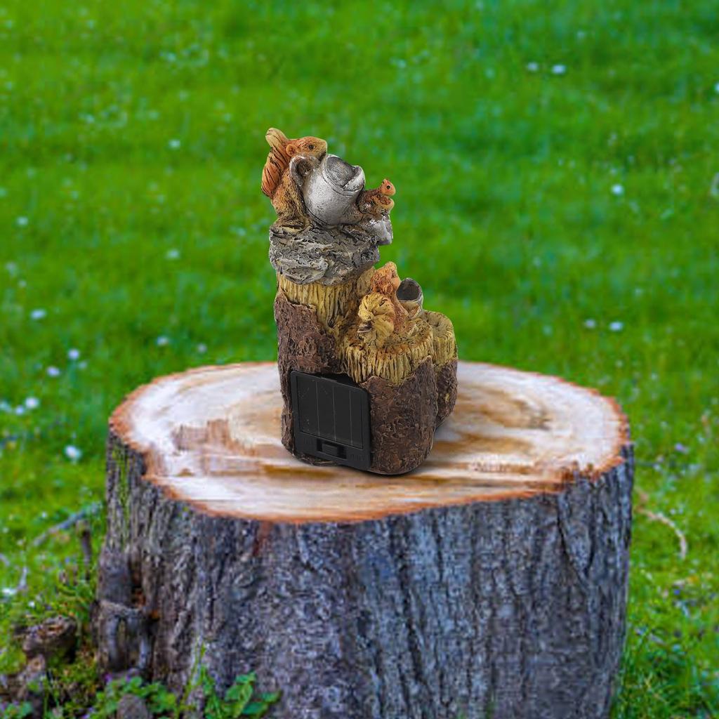 Cute Resin Squirrel Sculpture Designed to Bring Joy to Your Garden Atmosphere