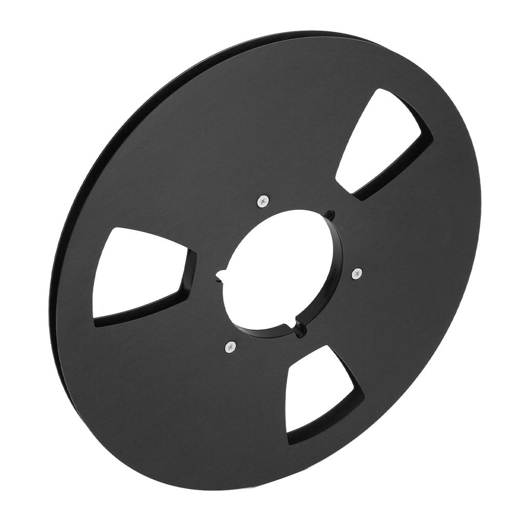 1 4 10.5 Inch Empty Tape Reel 3 Holes Universal Sound Tape Takeup Reel for Recording Open Reel Takeup Reel Machine Black
