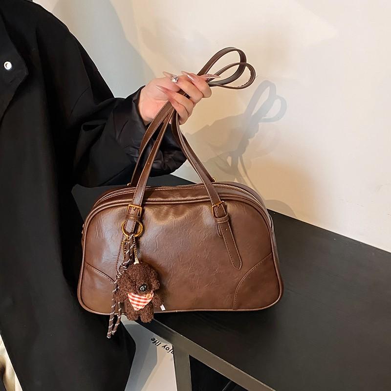 

Женская сумка Niche Design с подмышкой 2024 года, новая сумка-локомотив, высококачественная сумка через плечо на одно плечо, повседневная сумка One size fits all коричневый