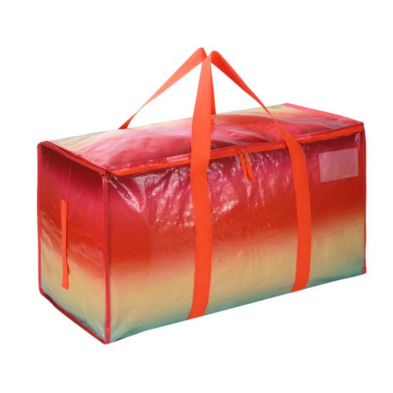 Moving Bag with Reinforced Handle Zipper Closure Large Capacity Anti-Tear Heavy Duty Travel Blanket Clothes Storage Bag