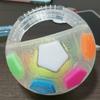 Football Shape Dog Toy with Handle Squeaky Dog Toy Ball Chew Toy for Puppies Indoor Outdoor