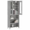 Credenza alta Grigio Sonoma 69,5 x 34 x 180 cm Truciolato